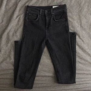 Rag and Bone High Rise Skinny Jeans